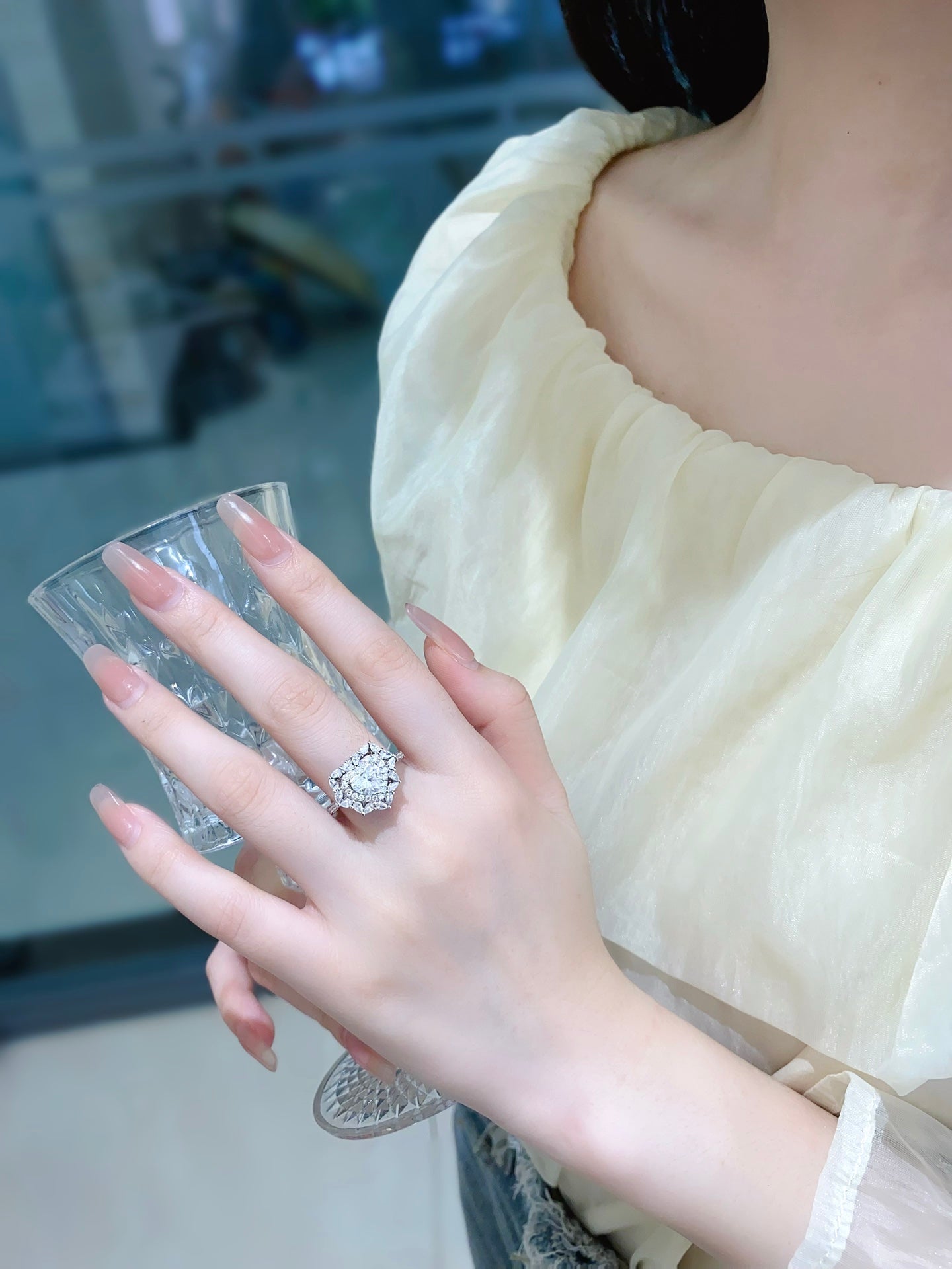 Convertible Bloom Heart Lab Grown Diamond Necklace↔Ring