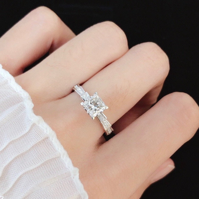 Princess Lab Grown Diamond Engagement Ring