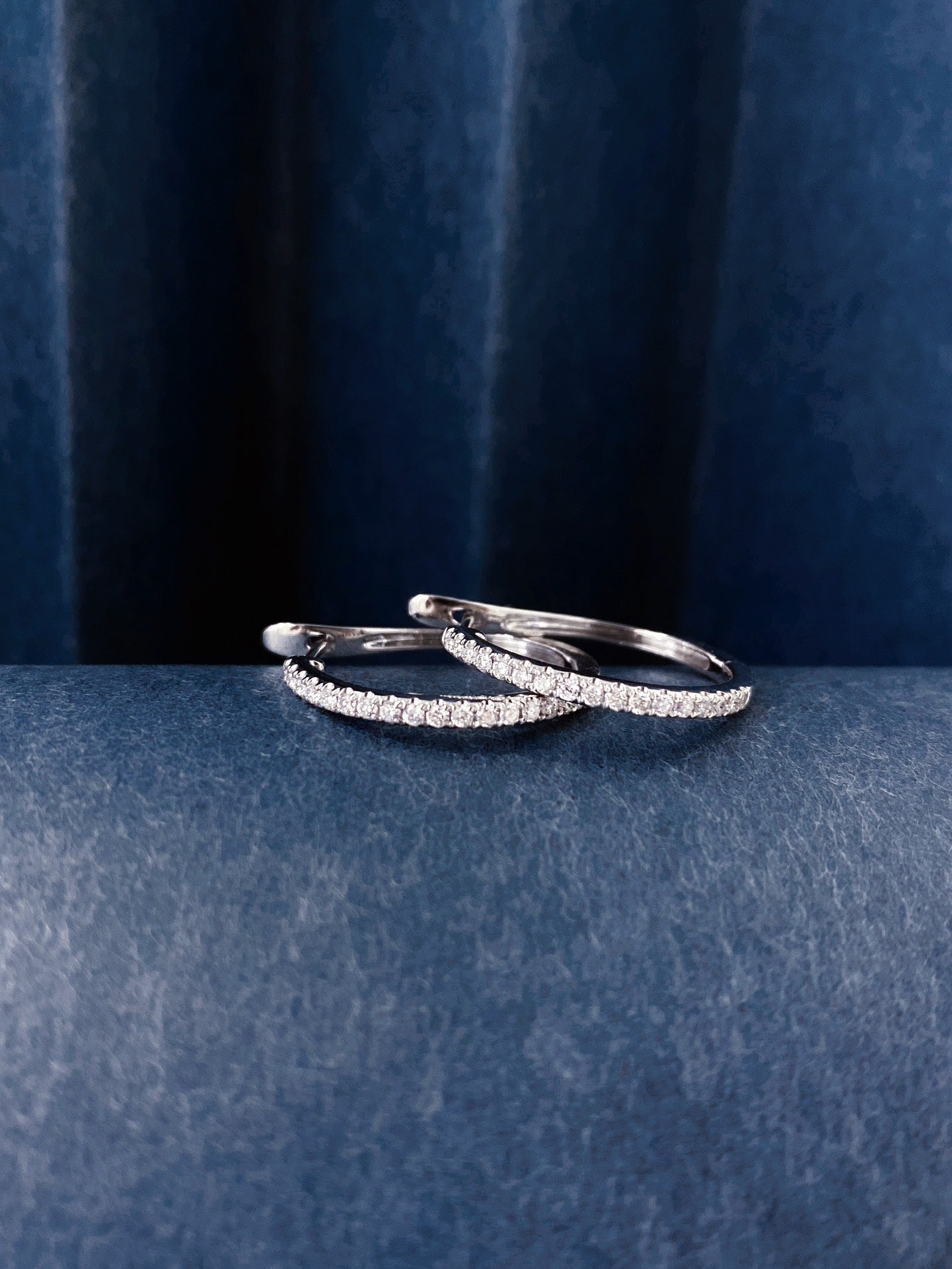Sparkle Hoop Lab Grown Diamond Earrings(Pair)