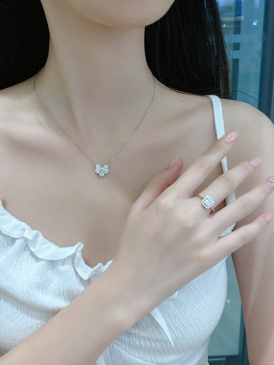Marquise orchid Necklace