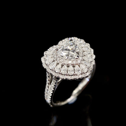 Convertible Heart Lab Grown Diamond Pendant↔Ring