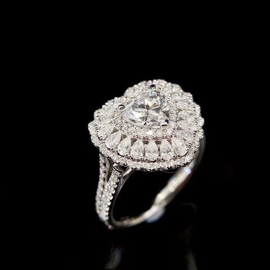 Convertible Heart Lab Grown Diamond Pendant↔Ring