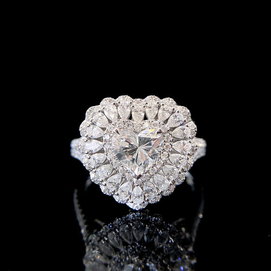 Convertible Heart Lab Grown Diamond Pendant↔Ring