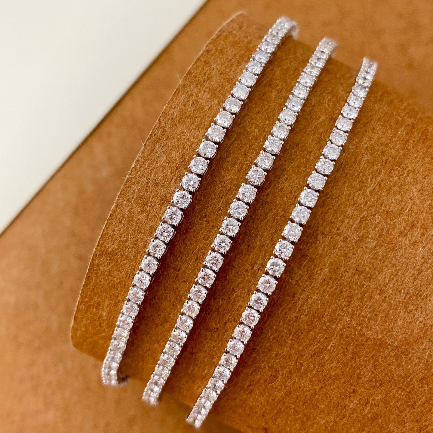 3ct Round Lab Grown Diamond Tennis Bracelet