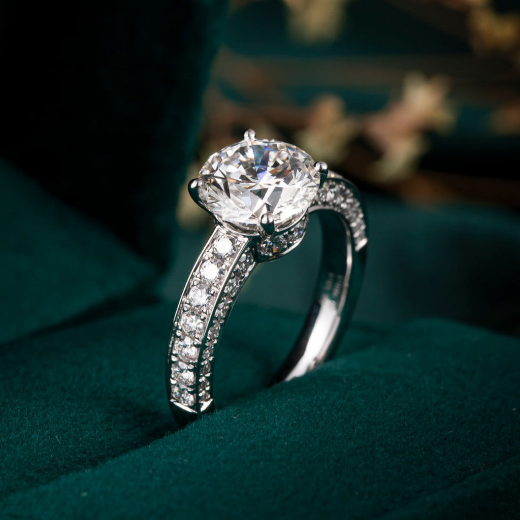 2 1/2ct The Morgan Lab Grown Diamond Engagement Ring in Platinum