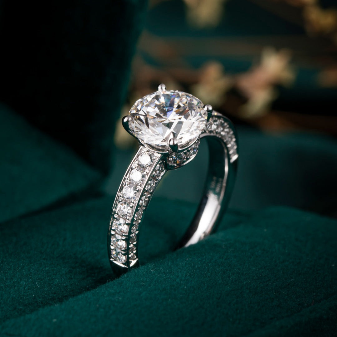2 1/2ct The Morgan Lab Grown Diamond Engagement Ring in Platinum
