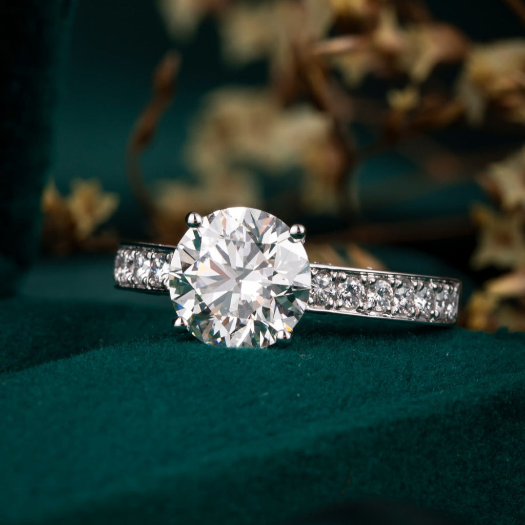 2 1/2ct The Morgan Lab Grown Diamond Engagement Ring in Platinum