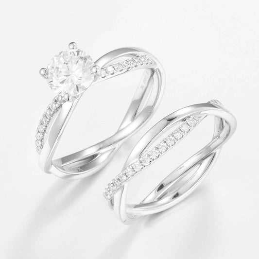Petite Twist Diamond Wedding Ring