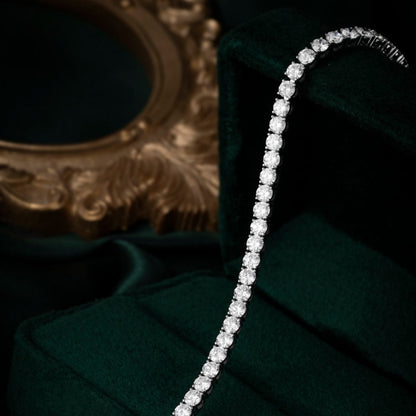 4 ctw Round Lab Grown Diamond Tennis Bracelet in 14K White Gold in 6.5-7.5 inch