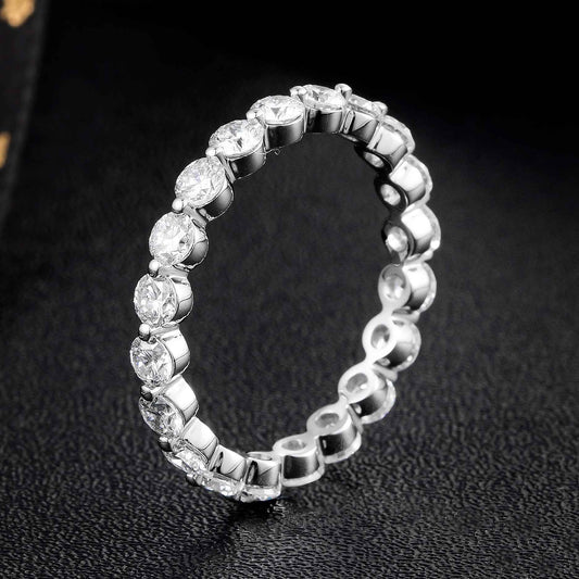 1 2/5 ct.tw Shared Prong Round Lab Grown Diamond Eternity Ring