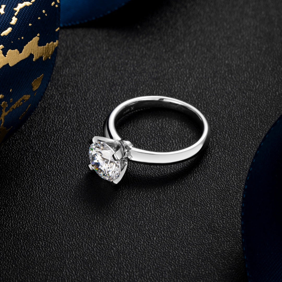 1 ct Classic Four-Prong Solitaire Lab Grown Diamond Engagement Ring in 14k White Gold