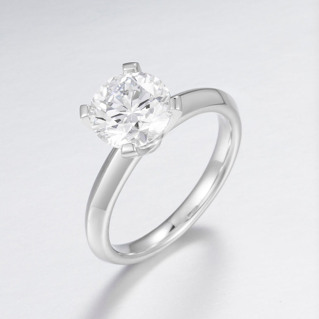 1 ct Classic Four-Prong Solitaire Lab Grown Diamond Engagement Ring in 14k White Gold