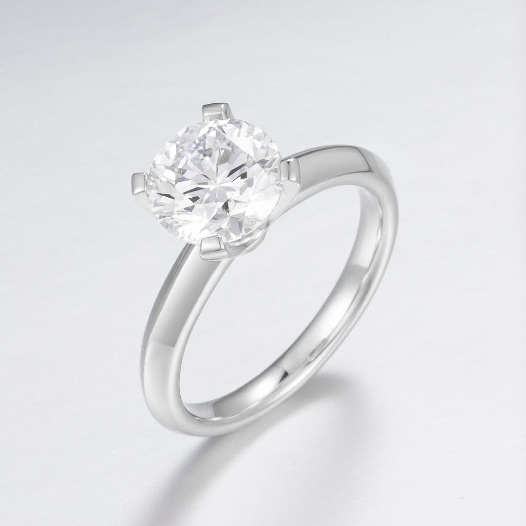 1 ct Classic Four-Prong Solitaire Lab Grown Diamond Engagement Ring in 14k White Gold
