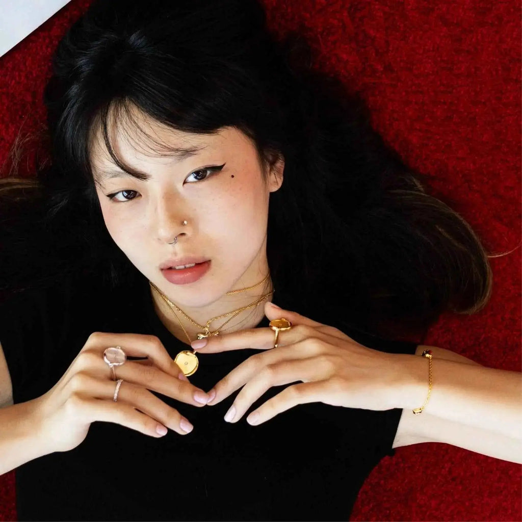 Personalized Circle Signet Necklace