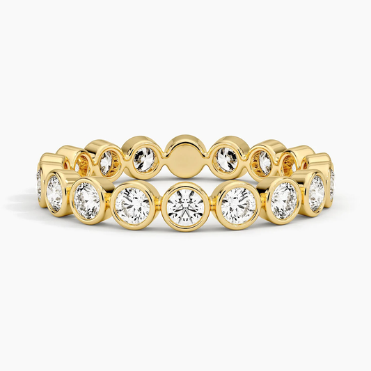 1ctw Bubble Lab Grown Diamond Eternity Ring in 14K Gold