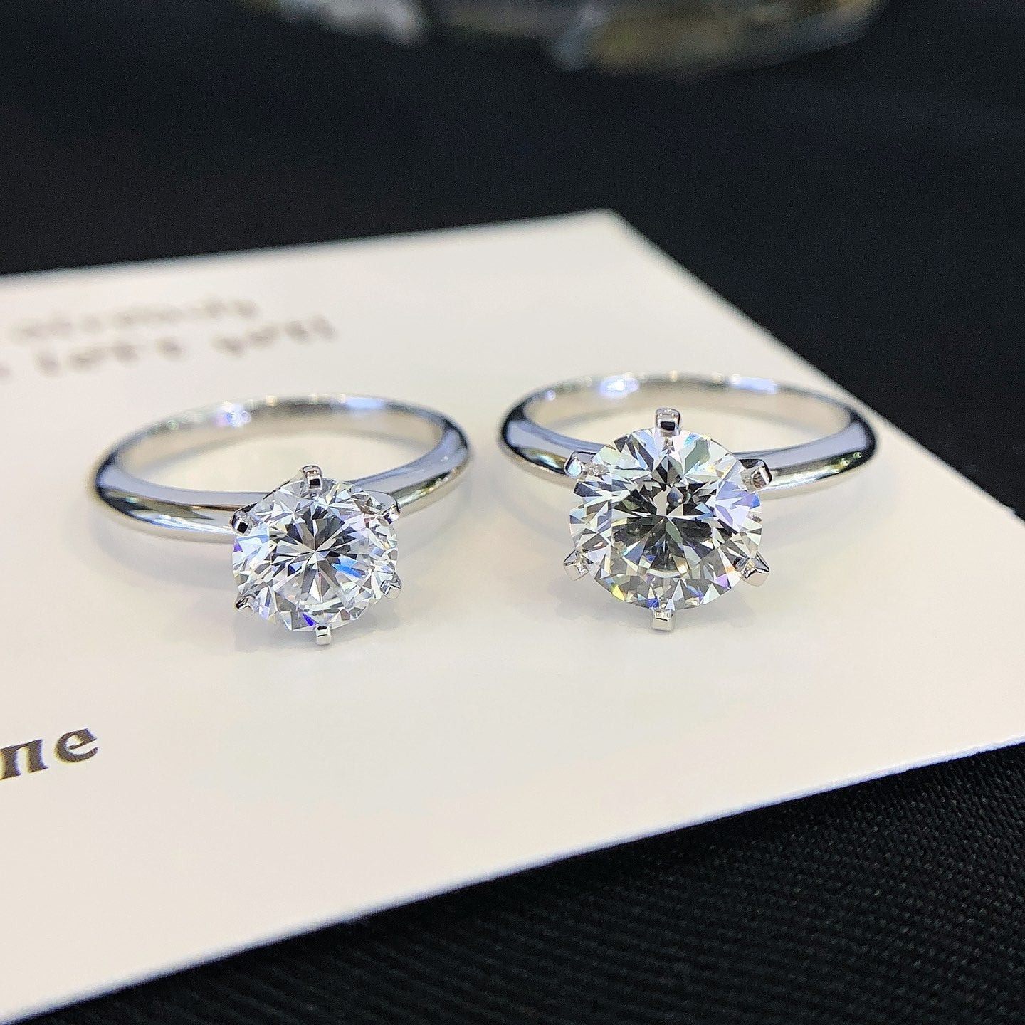 1ct 6 prongs Round Solitaire Lab Grown Diamond Engagement Ring in Platinum