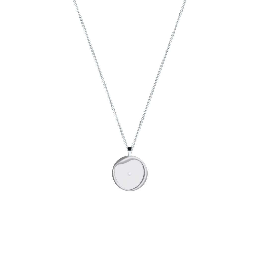 Personalized Circle Signet Necklace