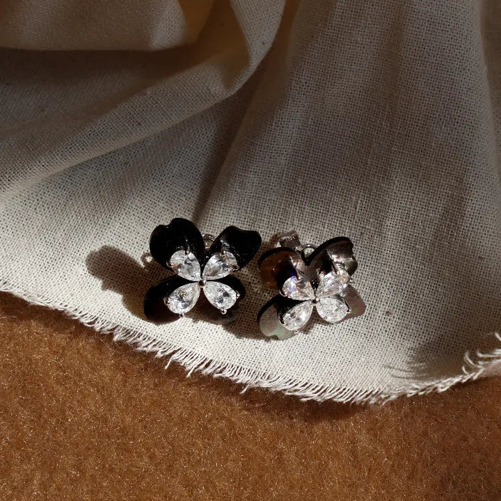 Flower Blossom Mother of Pearl Stud Earrings