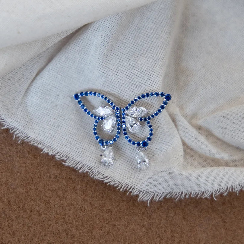 Blue Butterfly Earrings