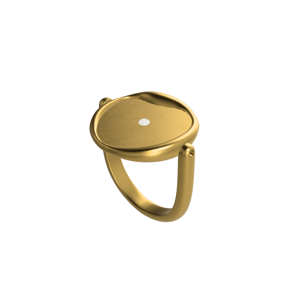 Personalized Flip Signet Ring