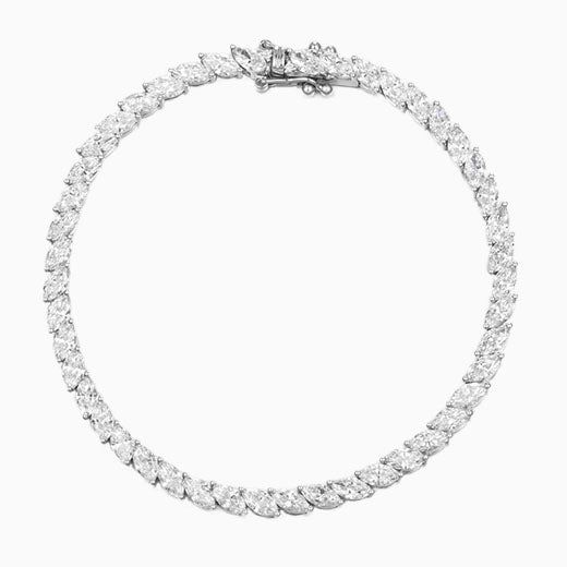 5.3ct.tw Marquise Lab Grown Diamond Tennis Bracelet 6-7.5 Inch in Platinum