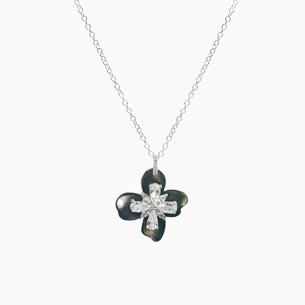 Flower Blossom Mother of Pearl Necklace