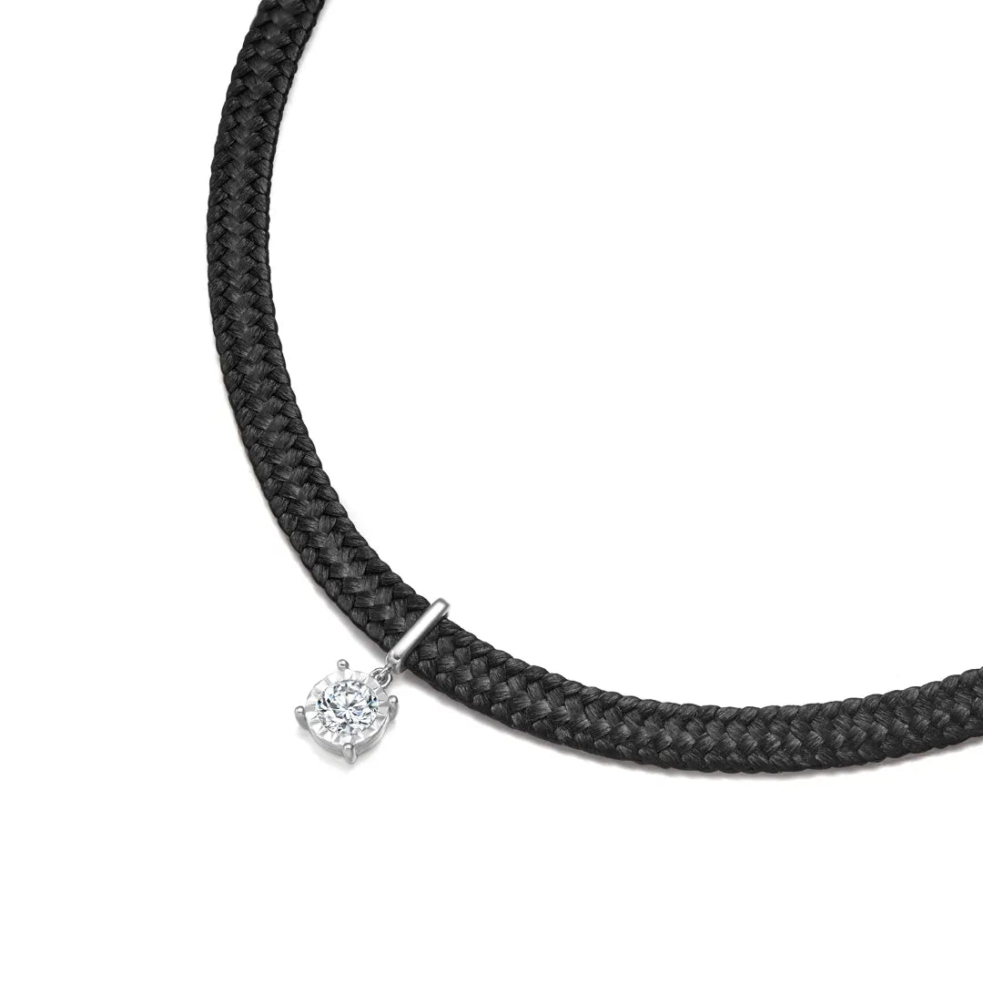 Leather Cord Choker Necklace