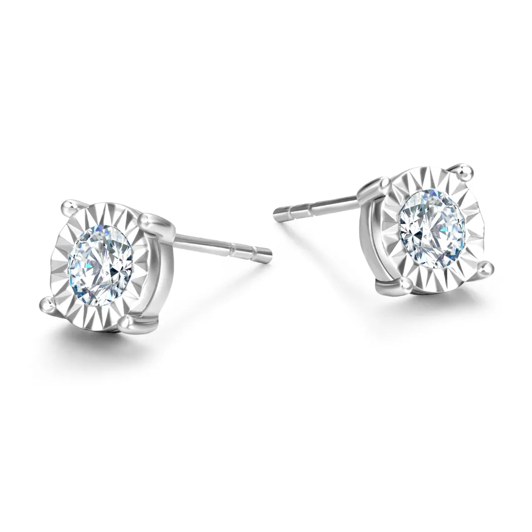 Carved Flower-Shaped Earrings