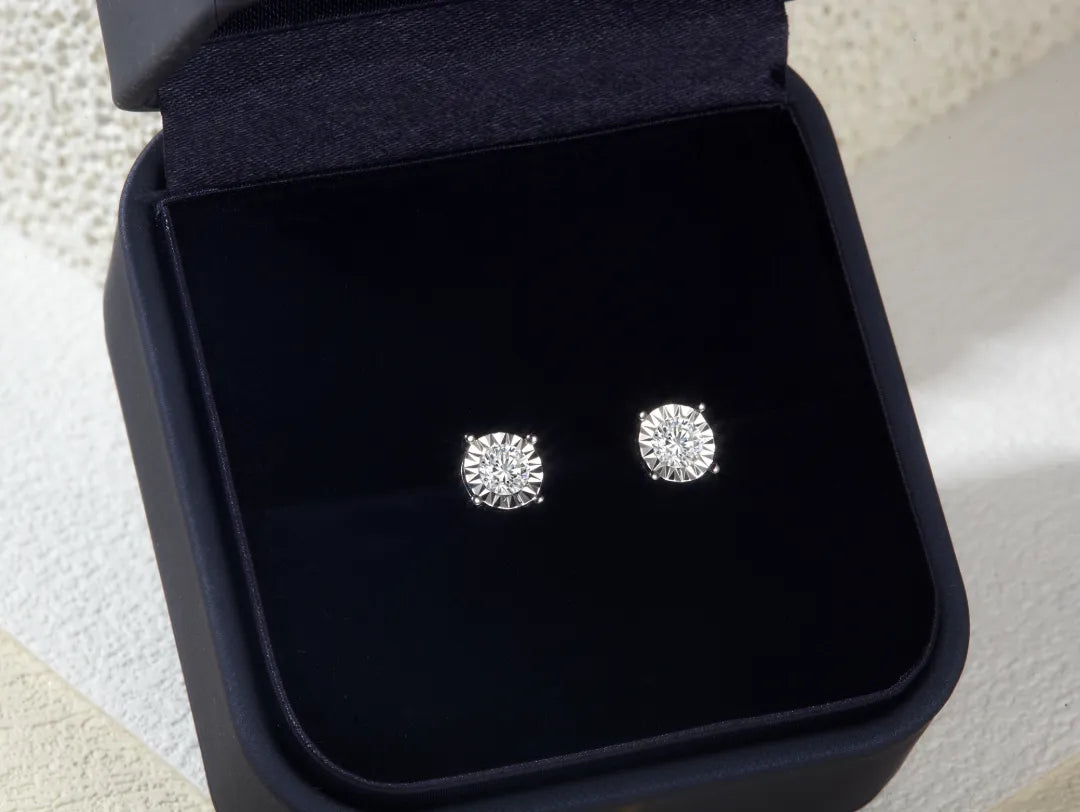 Carved Flower-Shaped Earrings