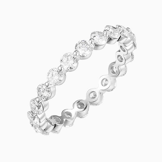 Round bubble Lab Grown Diamond Ring