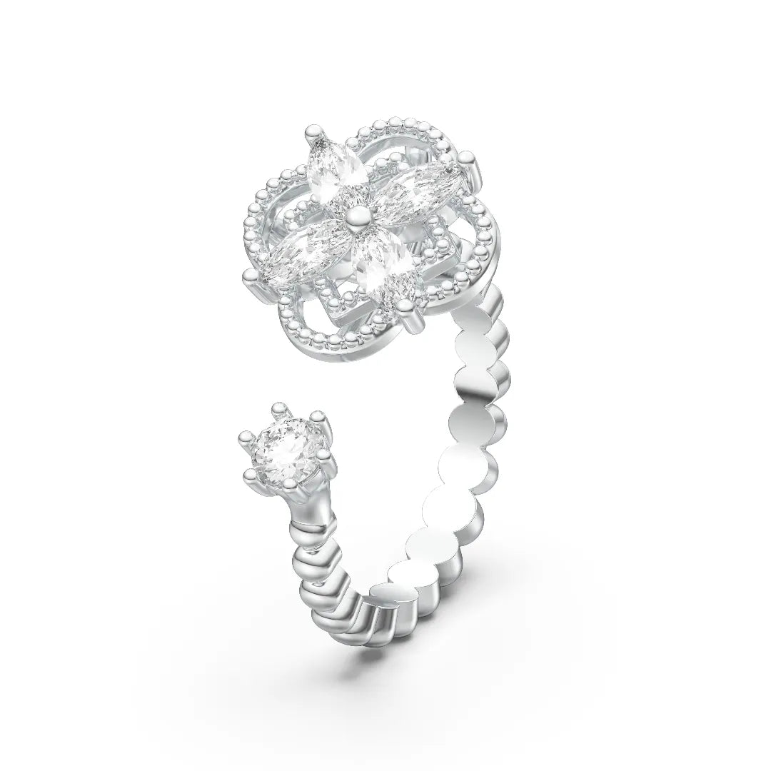 Hollow Clover Ring