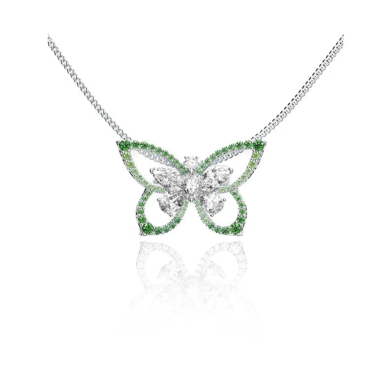 Green Butterfly Necklace