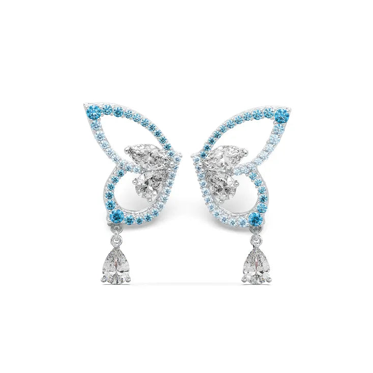 Blue Butterfly Earrings