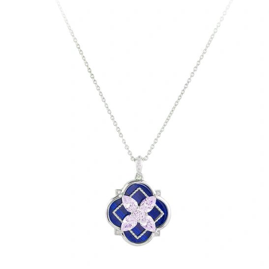 Lapis Lazuli Clover Necklace