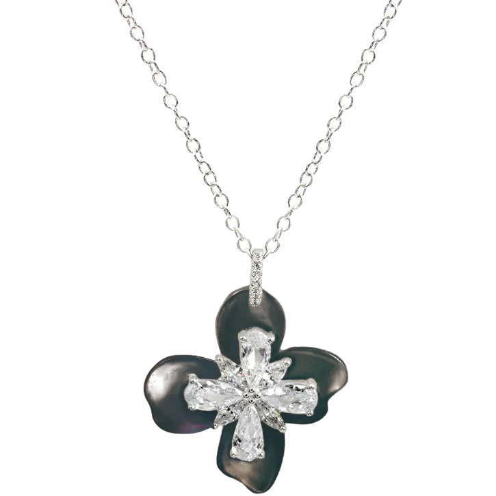 Flower Blossom Mother of Pearl Necklace