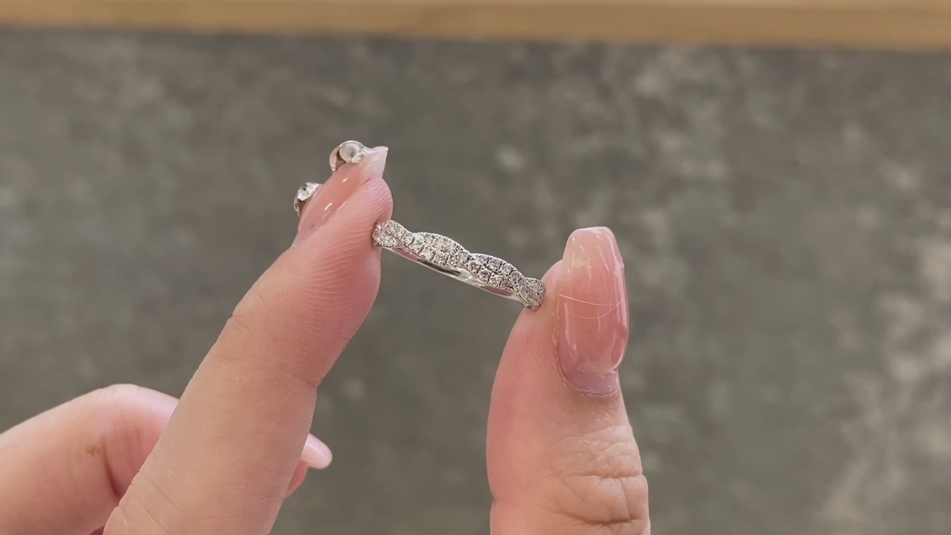 0.3 ctw Twisted Vine Lab Grown Diamond Wedding Ring in 14K Gold