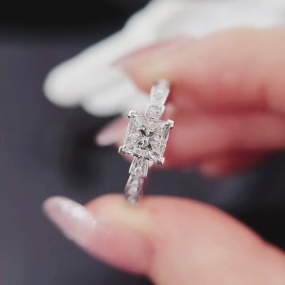 Princess Lab Grown Diamond Engagement Ring