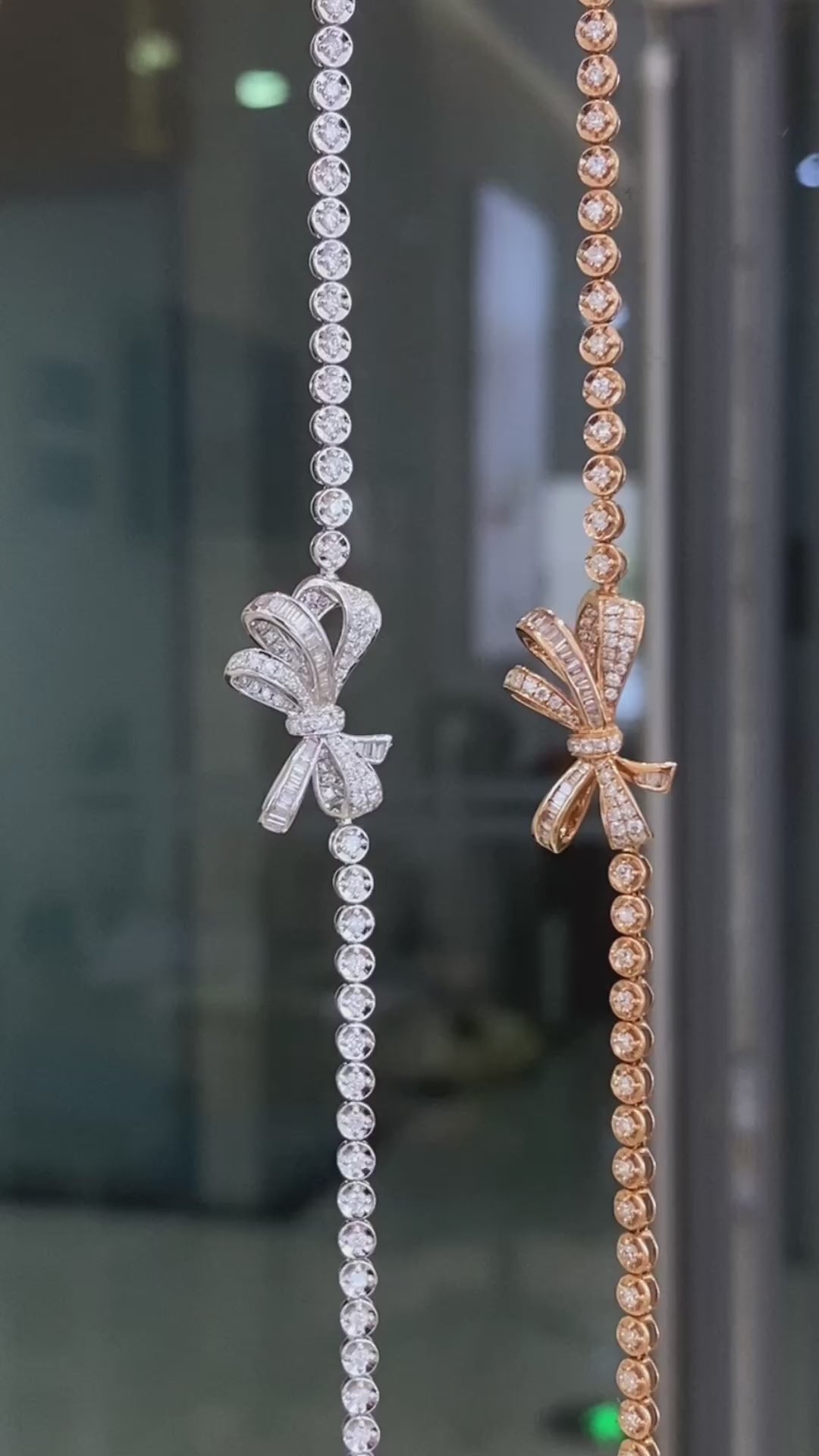 1.00CT Lab Grown Diamond Butterfly Bracelet 6-7.5 Inch in 14k White Gold